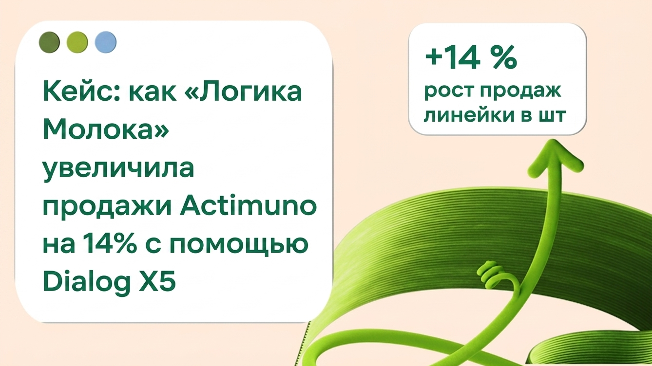 Как "Логика молока" увеличила продажи Actimuno на 14% с помощью Dialog X5